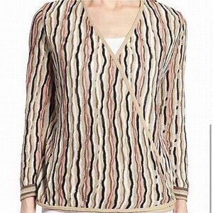 NIC+ZOE Multicolor Striped 4 Way Cardigan in Linen Blend